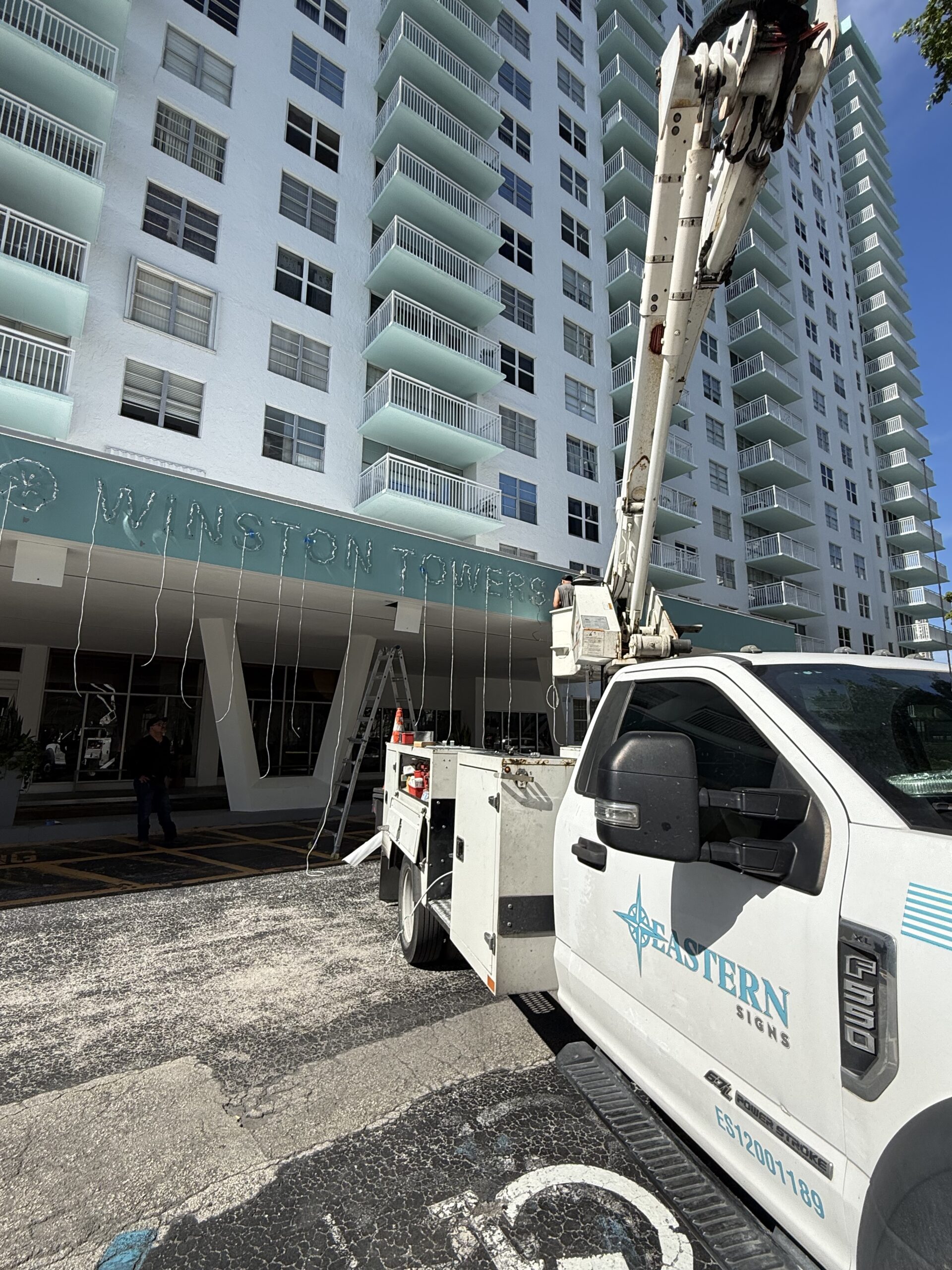 Winston Towers completed by Eastern Signs